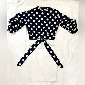 Crop top and pencil skirt stretch size M